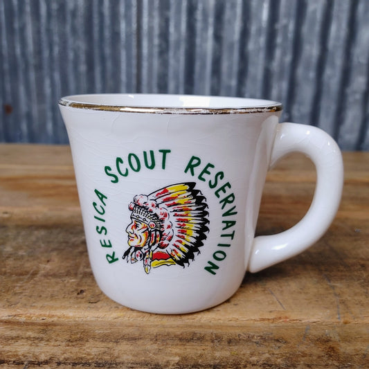 1960's BOY SCOUT Ceramic Mug インディアン