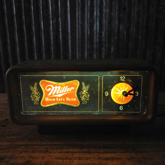 Miller スターバーストクロック ライトサイン