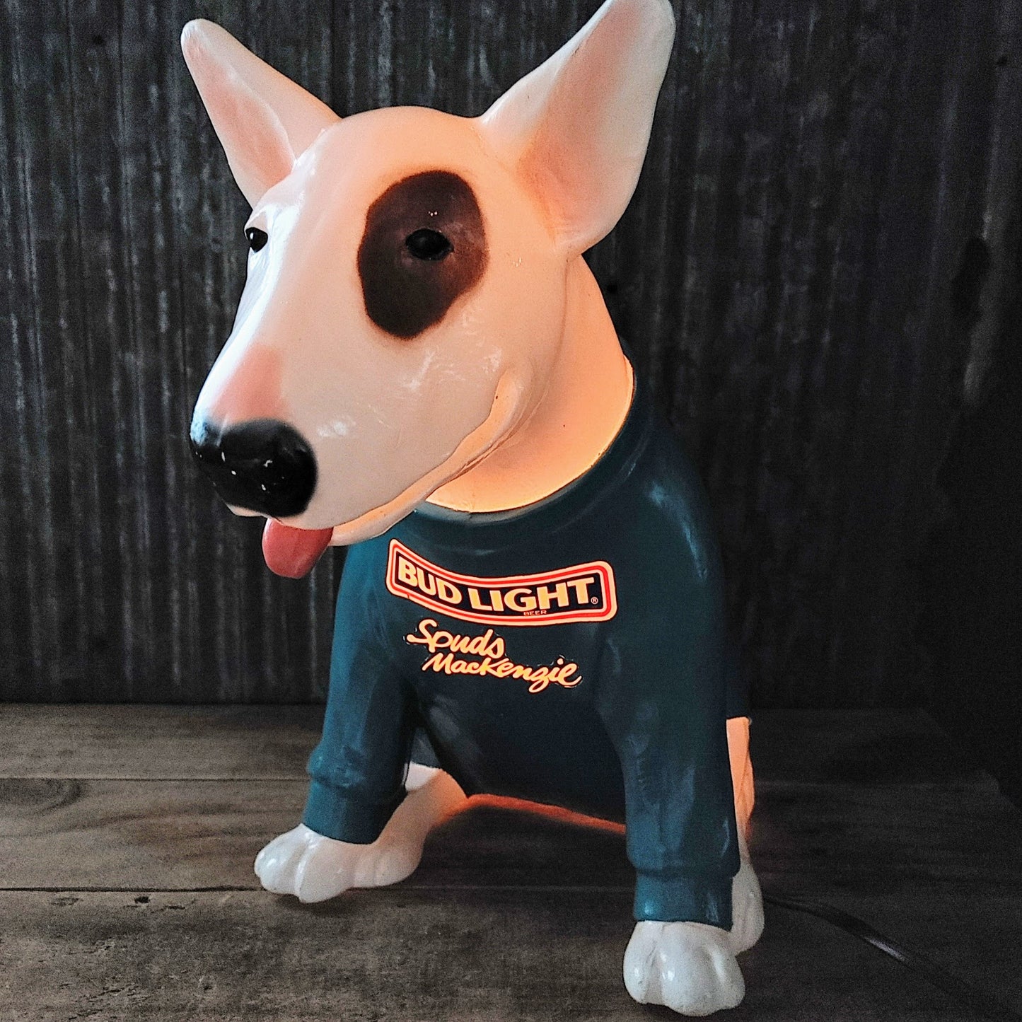 1987 Bud Light Spuds Mackenzie ランプ ライトサイン