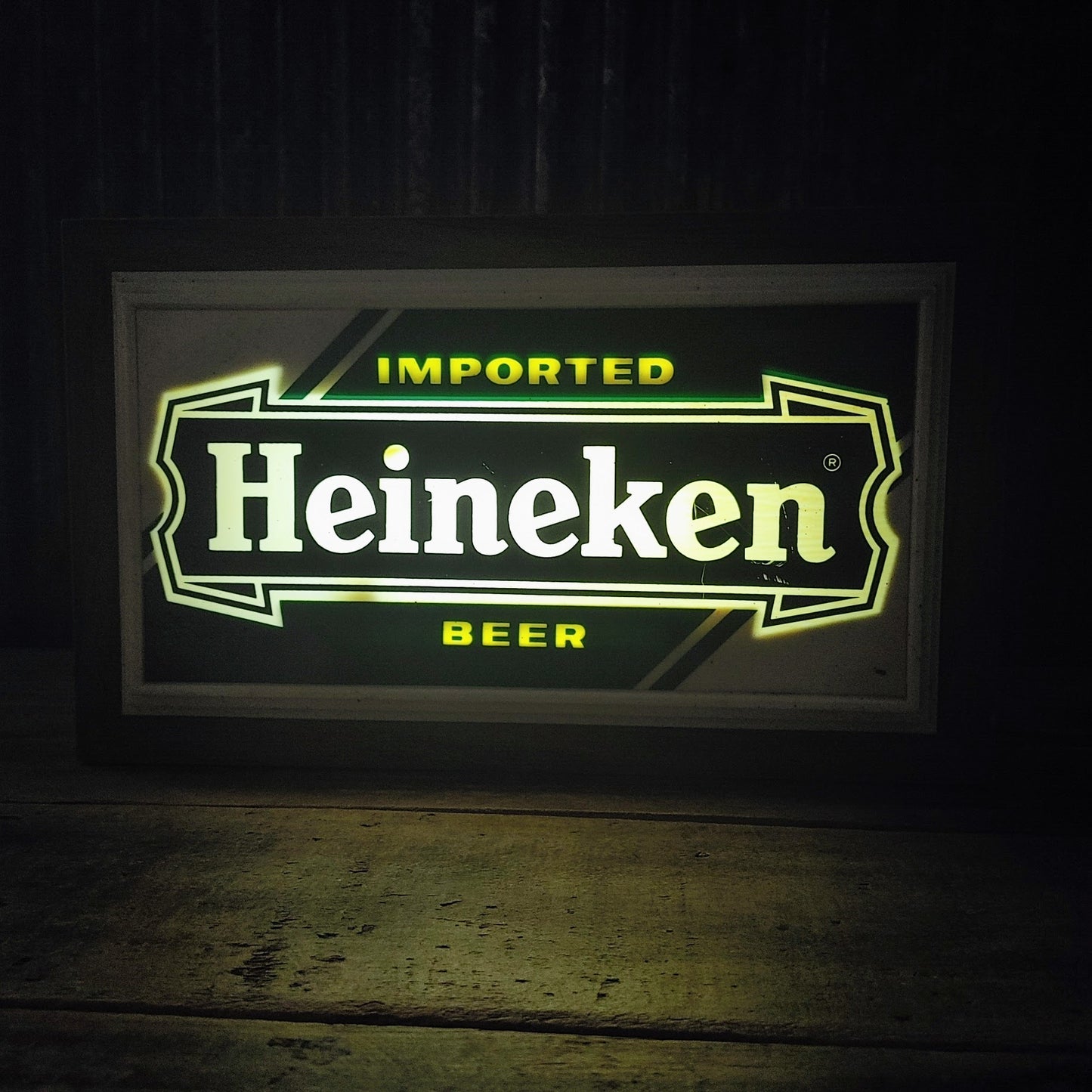 HEINEKEN IMPORTED BEER ライトサイン