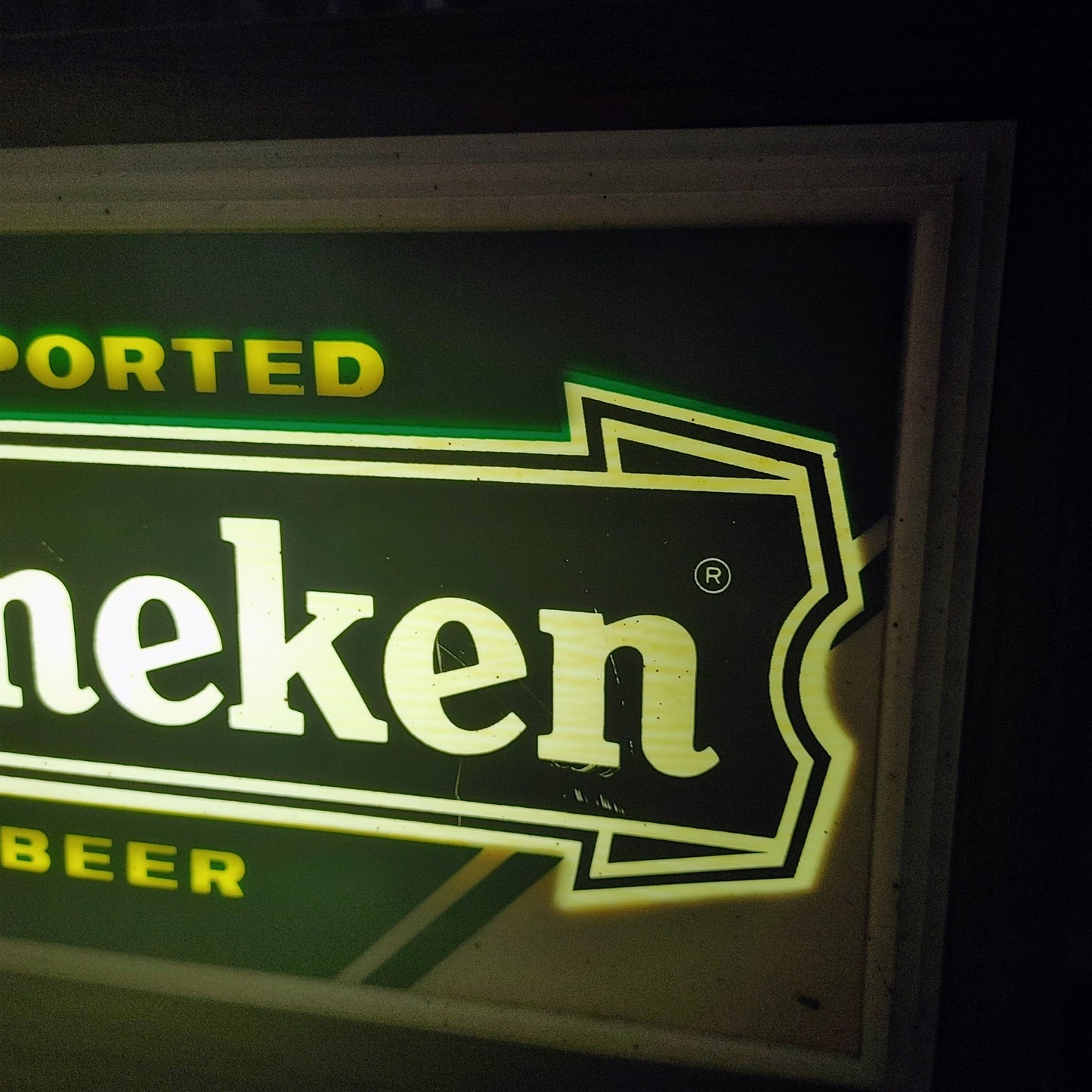 HEINEKEN IMPORTED BEER ライトサイン