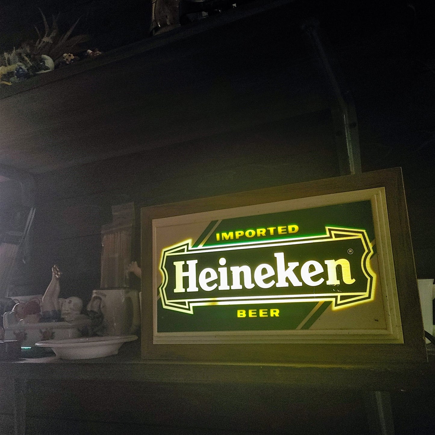 HEINEKEN IMPORTED BEER ライトサイン