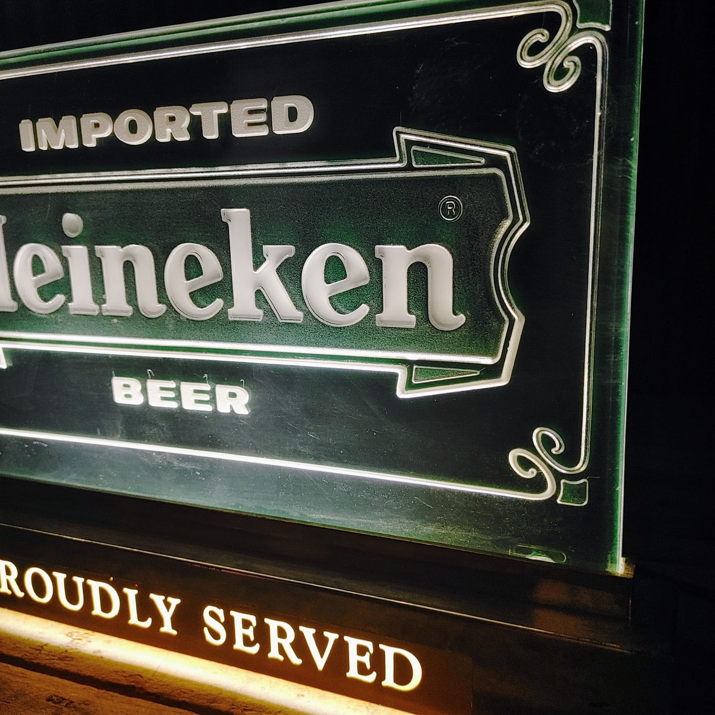 Vintage Heineken Register Sign ライトサイン