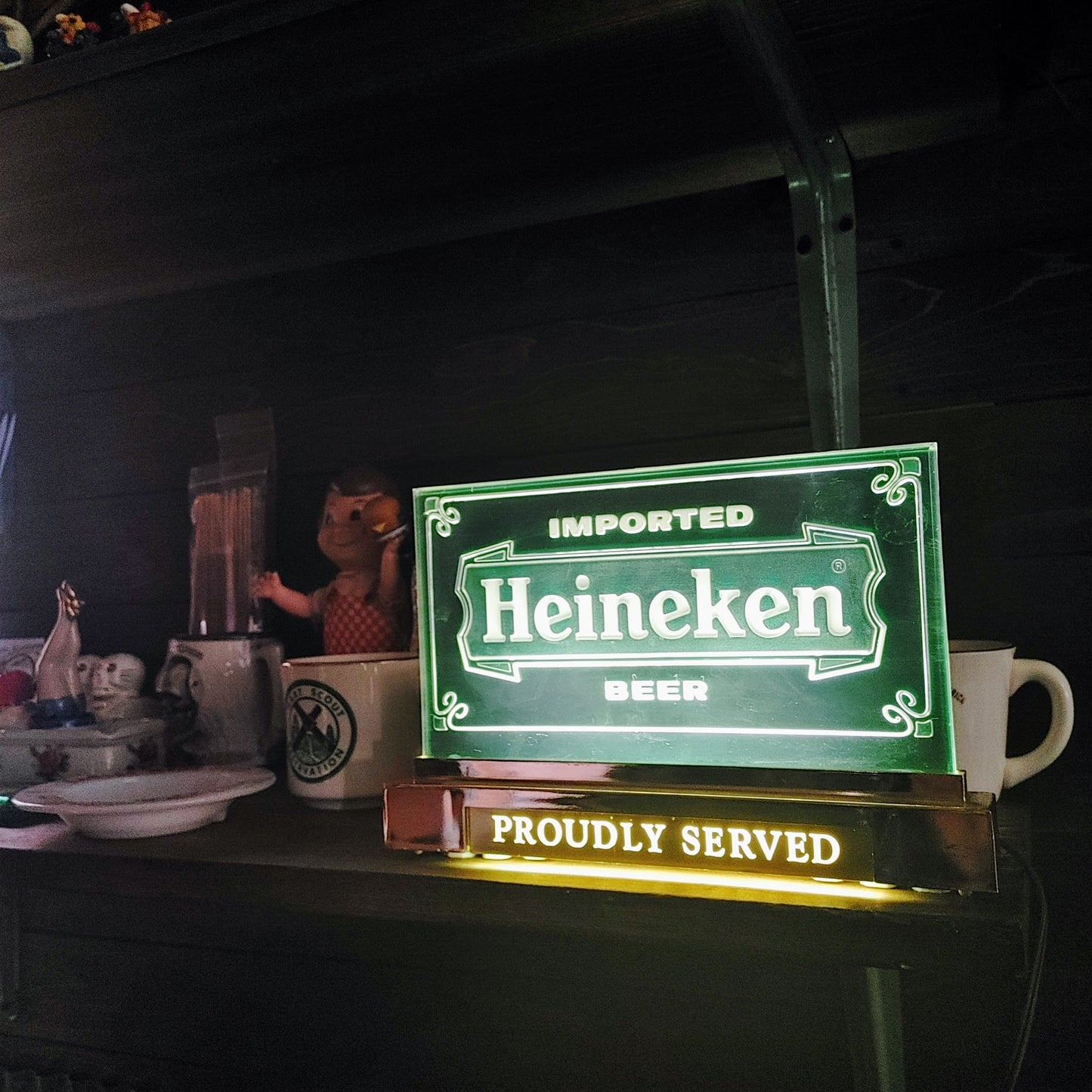 Vintage Heineken Register Sign ライトサイン