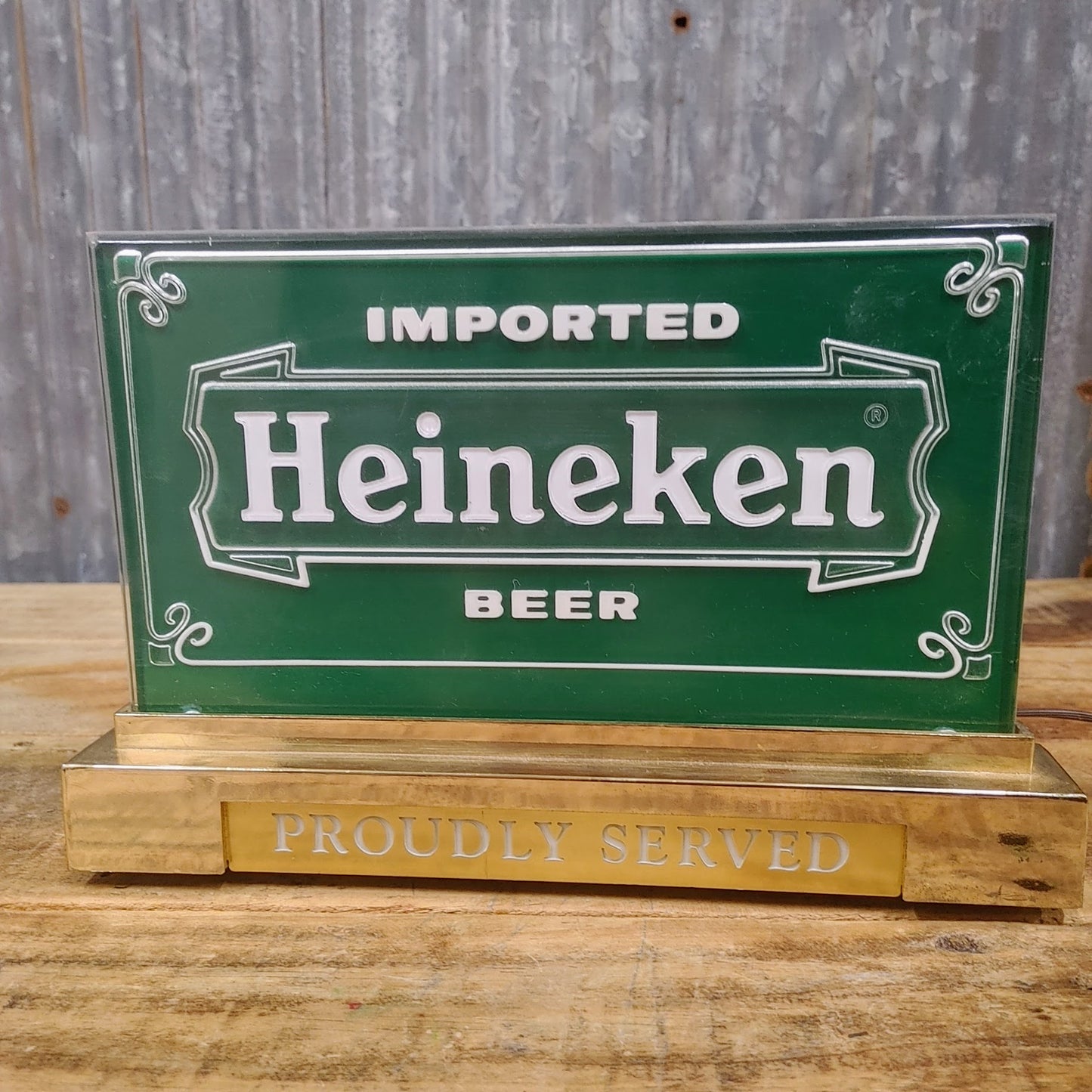 Vintage Heineken Register Sign ライトサイン