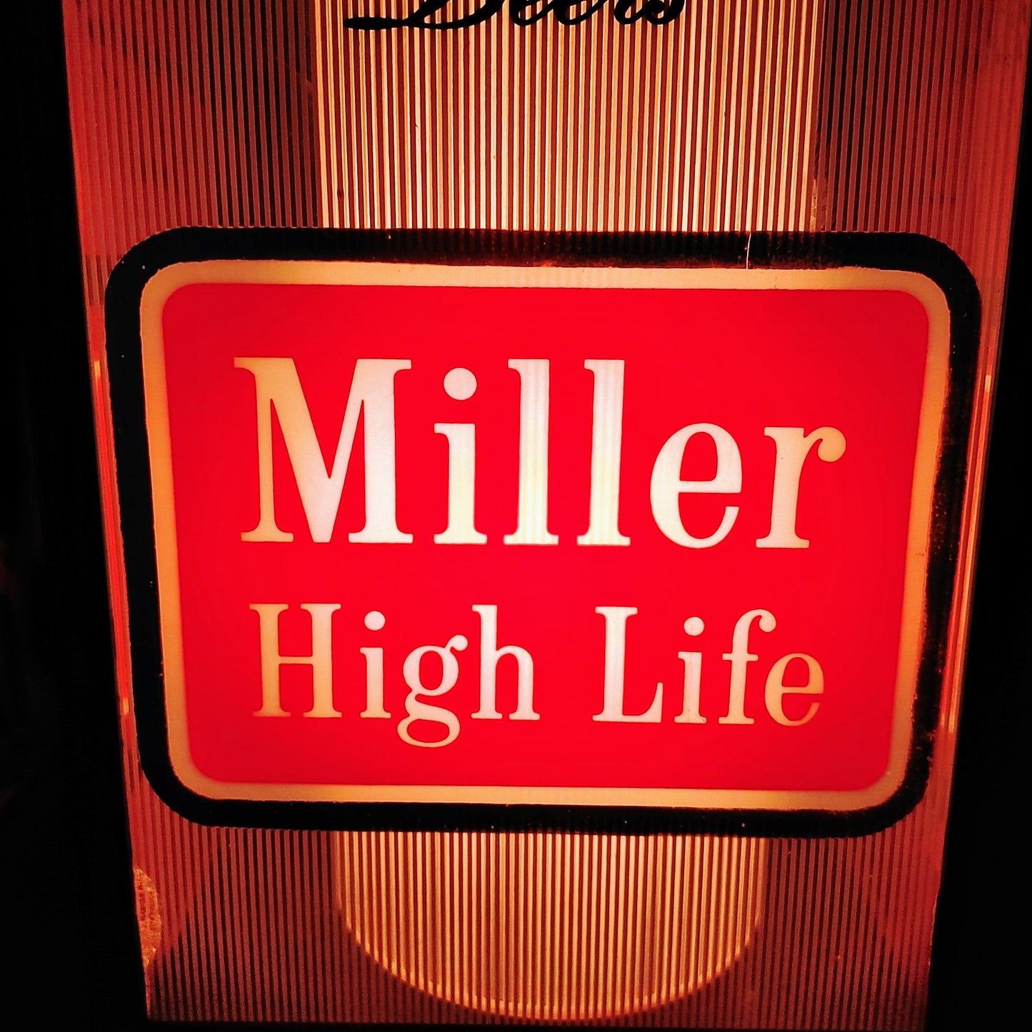 MILLER HIGH LIFE BEER ライトサイン