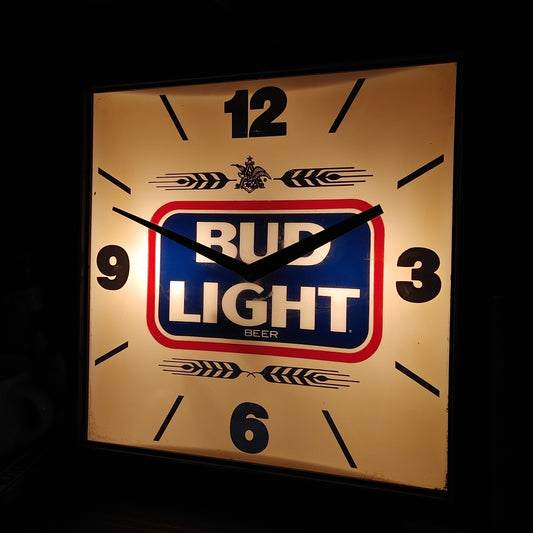 Bud Light electric wall clock ライトサイン