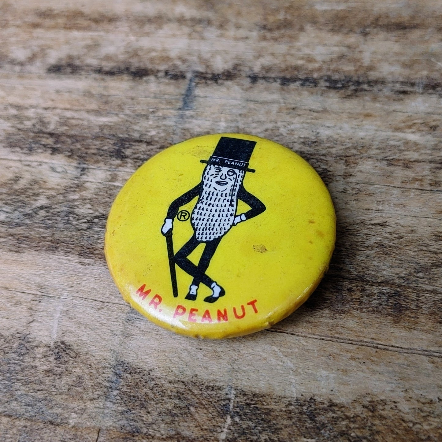 【送料無料】1950's MR. PEANUT ピンバッジ