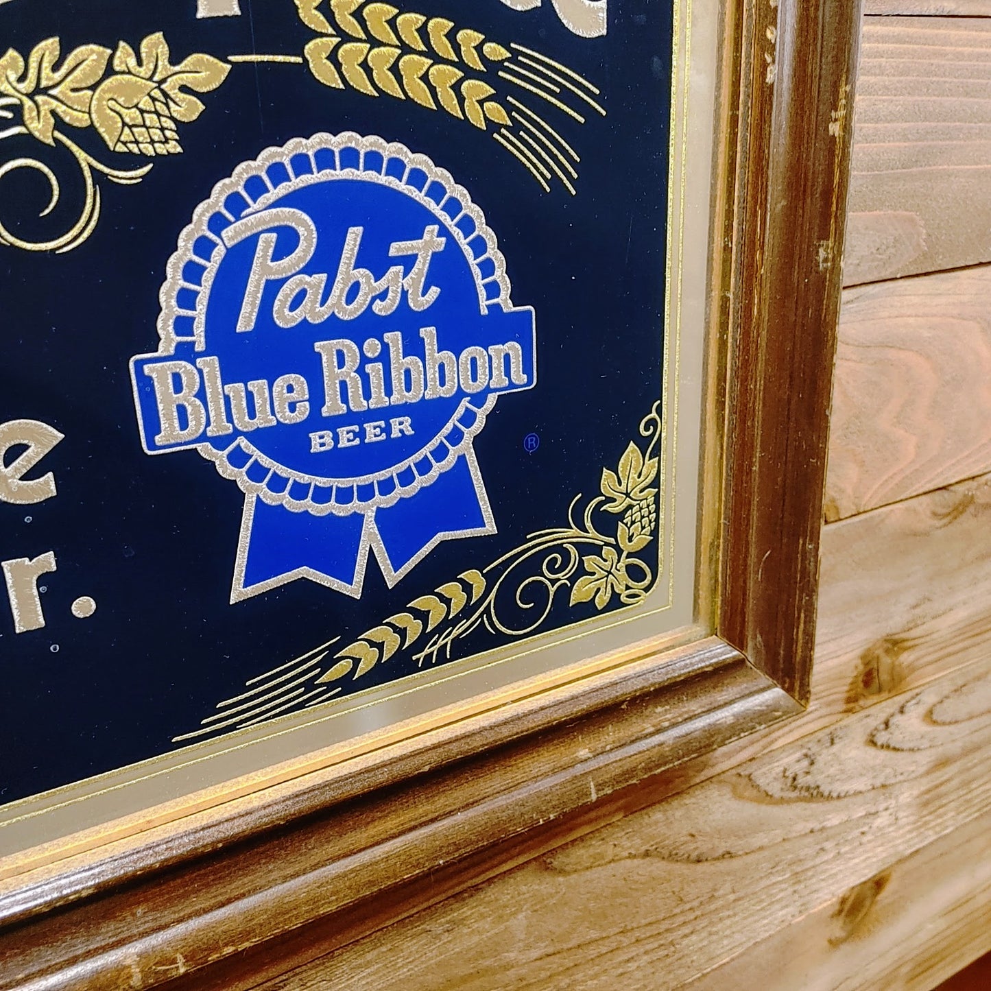 1983年製 Pabst Blue Ribbon パブミラー