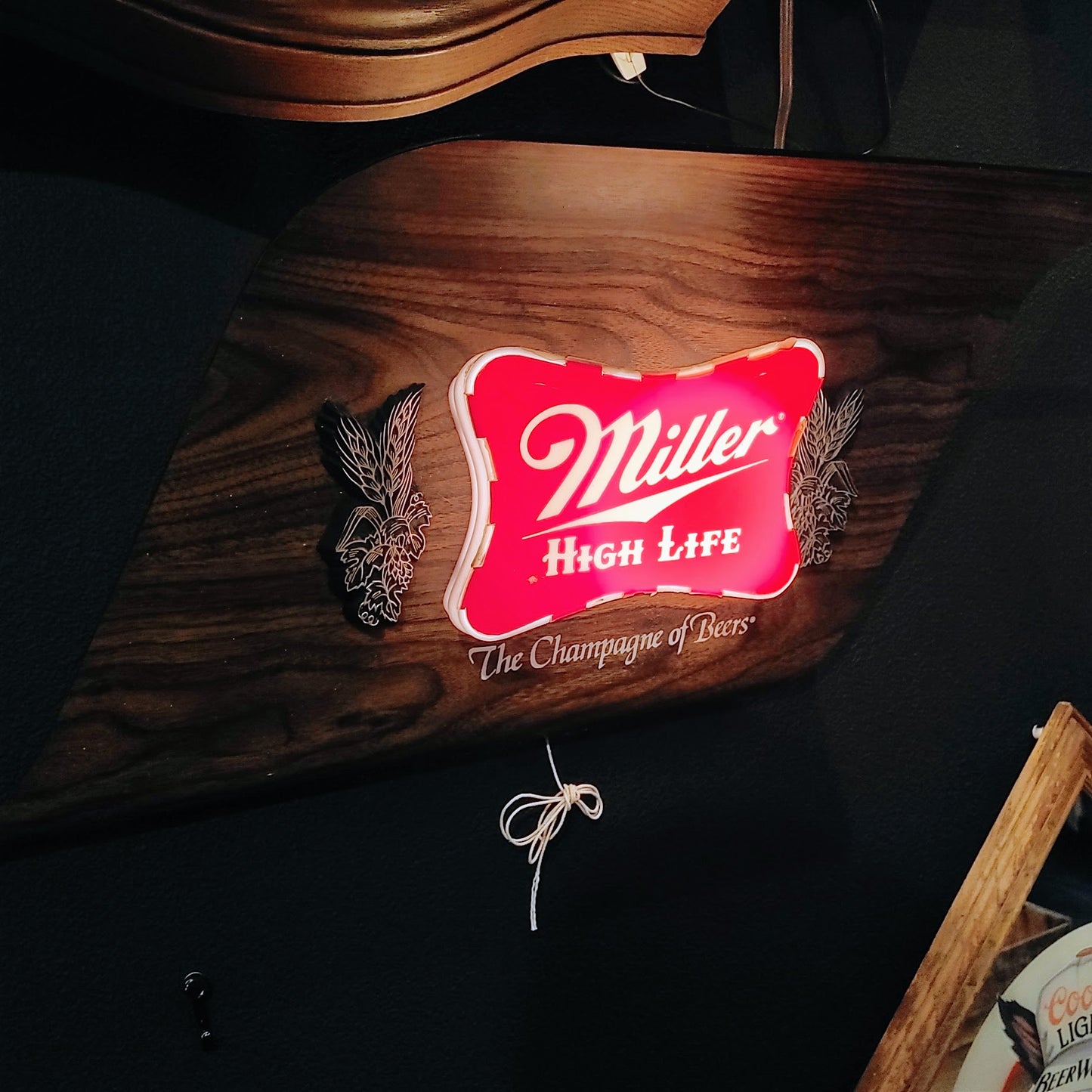 MILLER HIGH LIFE BEER ライトサイン