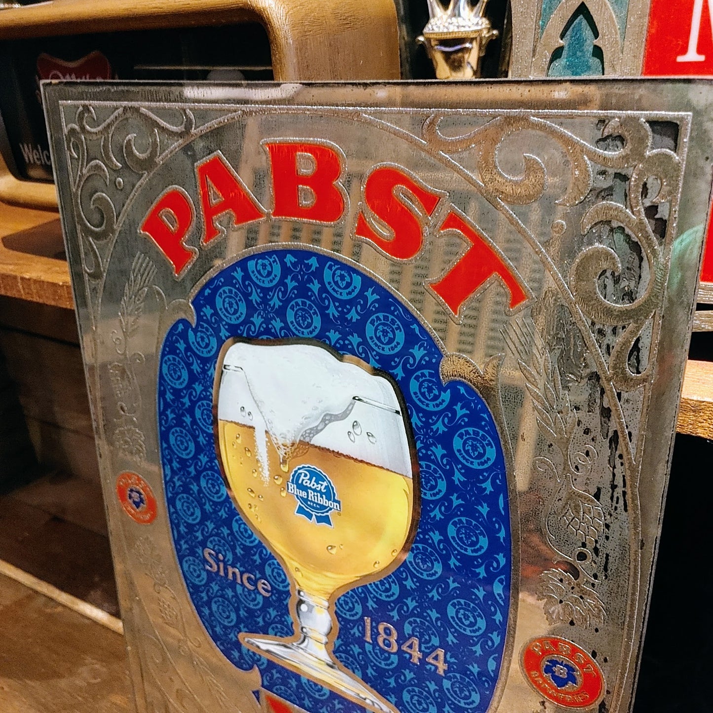 Pabst Blue Ribbon パブミラー