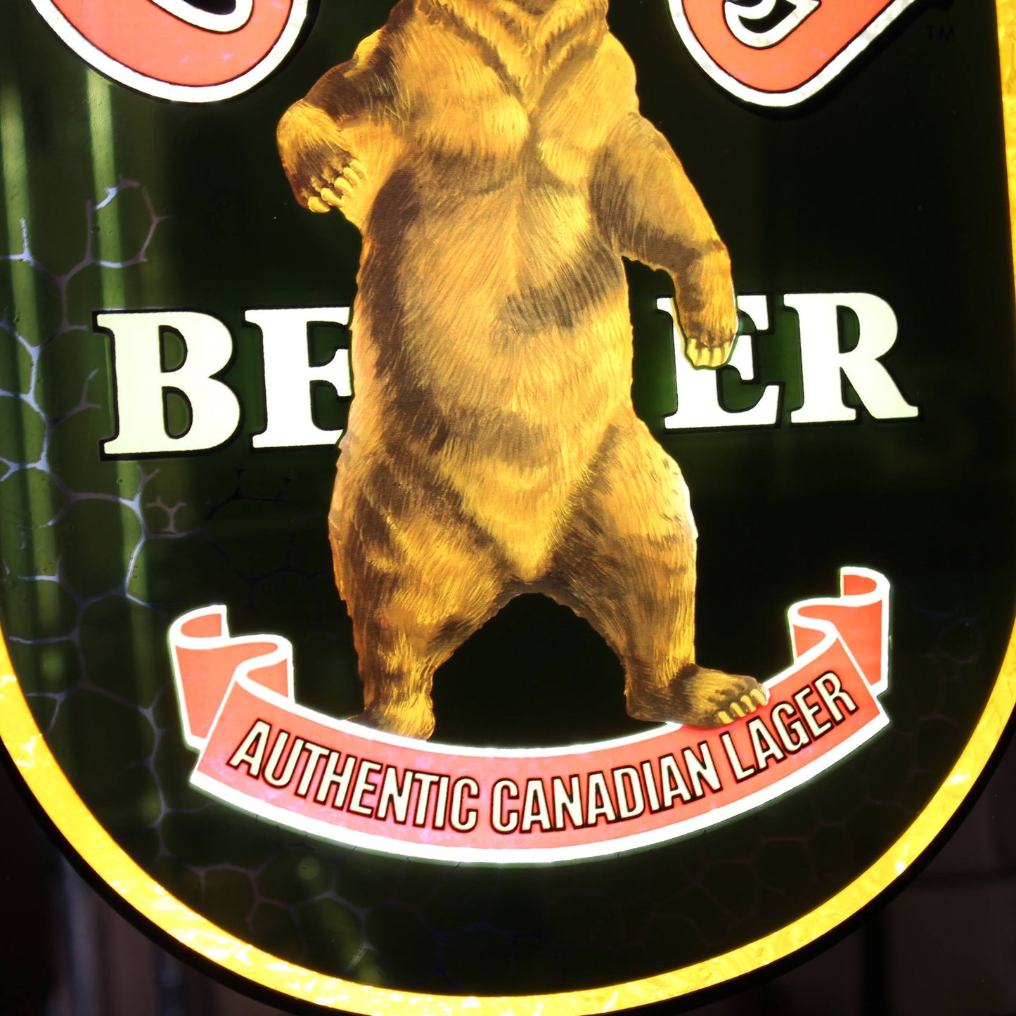 Grizzly BEER ミラーライトサイン