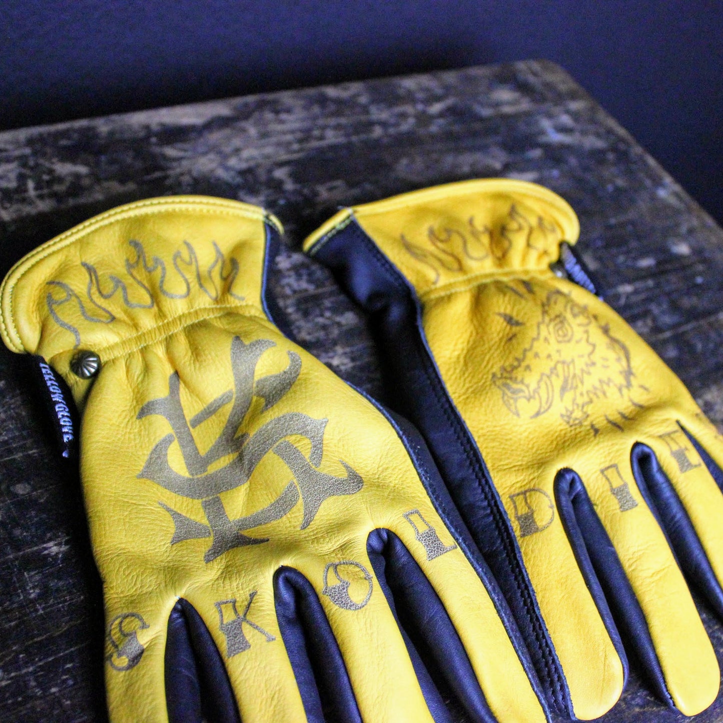 【送料無料】※予約※ SK OLDIES×Yellow Glove レザーグローブ