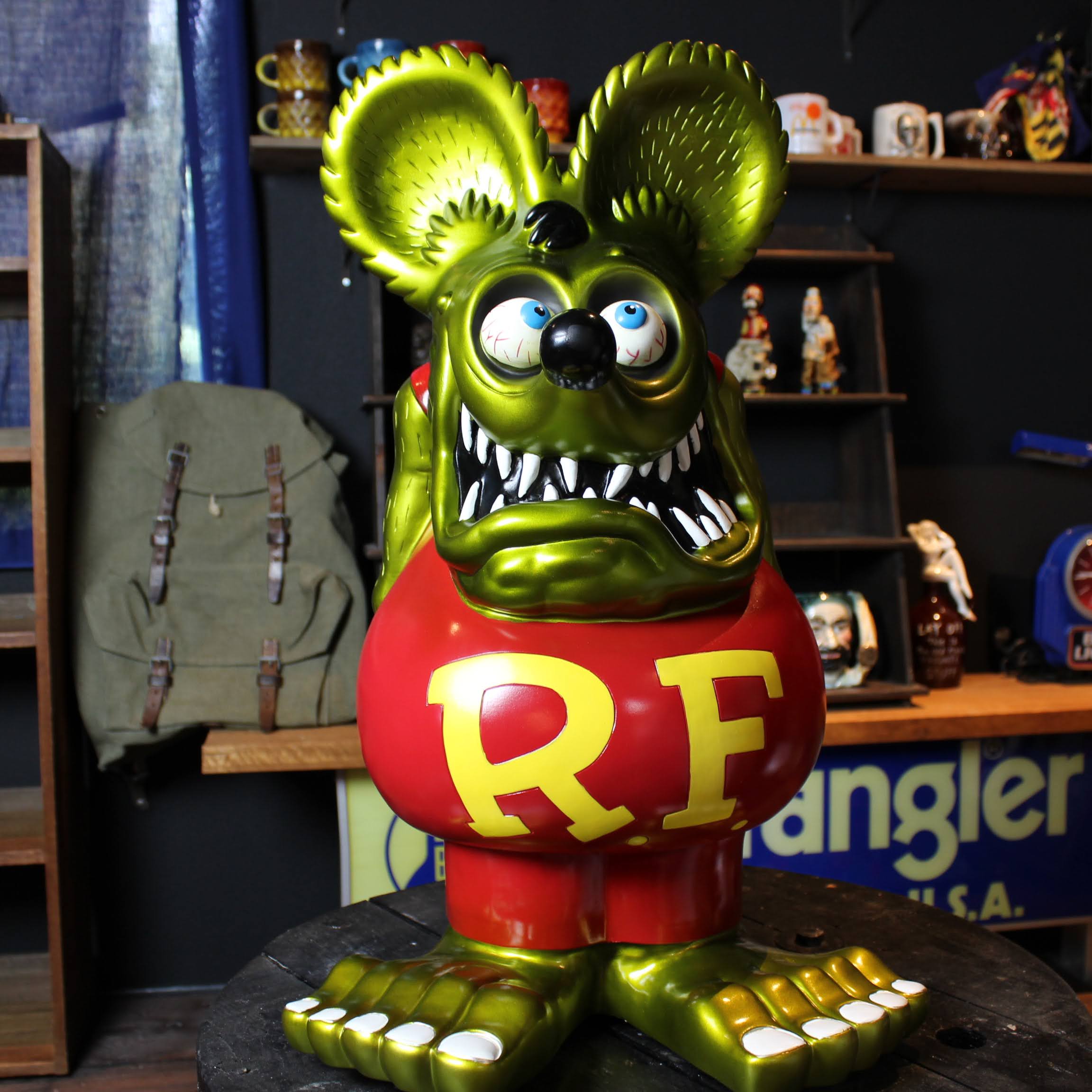 RAT FINK ジャンボコインバンク メタリックグリーン